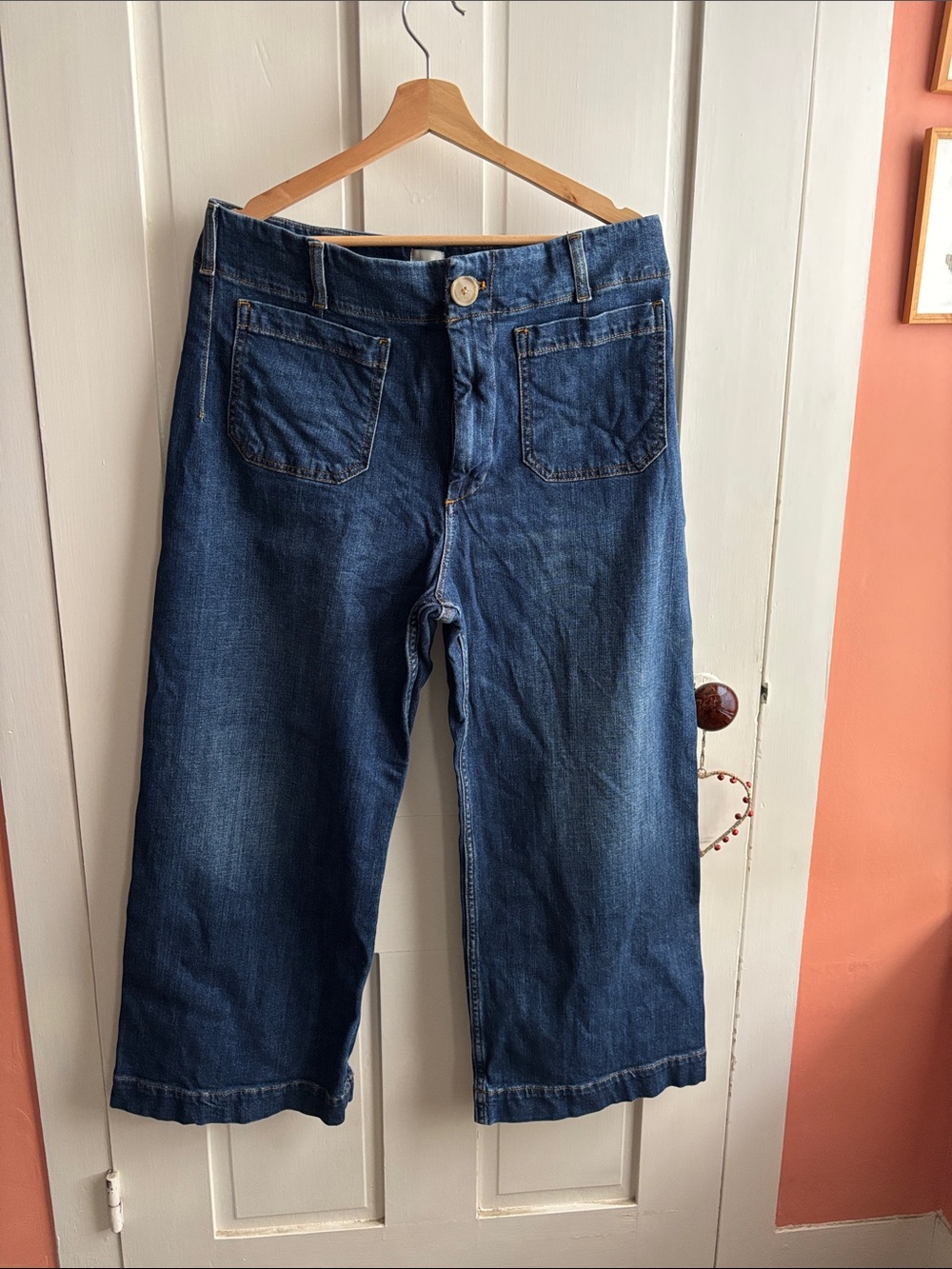 Maeve- Classic Blue Collette Wide-Leg Women’s Jeans like new